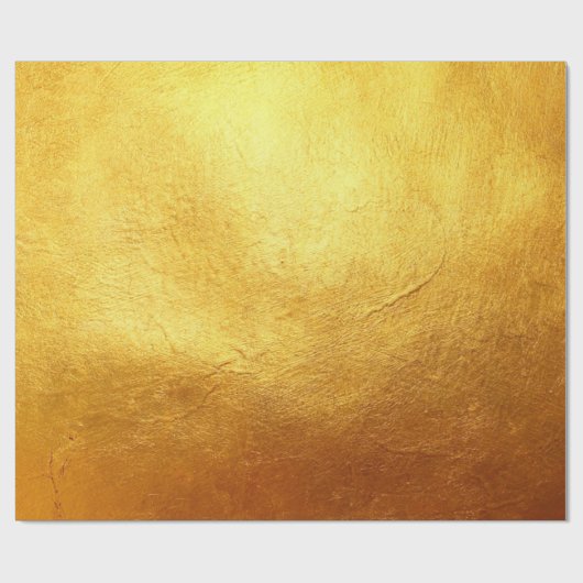 Elegante Faux Gold Folie Gedrukte Textuur Cadeaupapier (Vlak)