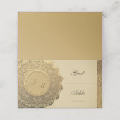 Elegante Faux Gold Folie look Plaatskaartje (Buitenkant ongevouwen)