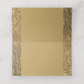 Elegante Faux Gold Folie look Plaatskaartje (Binnenkant ongevouwen)