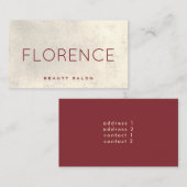 Elegante Faux Gold folie Visitekaartje (Voorkant / Achterkant)