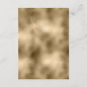 Elegante Faux Gold Glitter en Folie Wedding Detail Informatiekaartje (Achterkant)