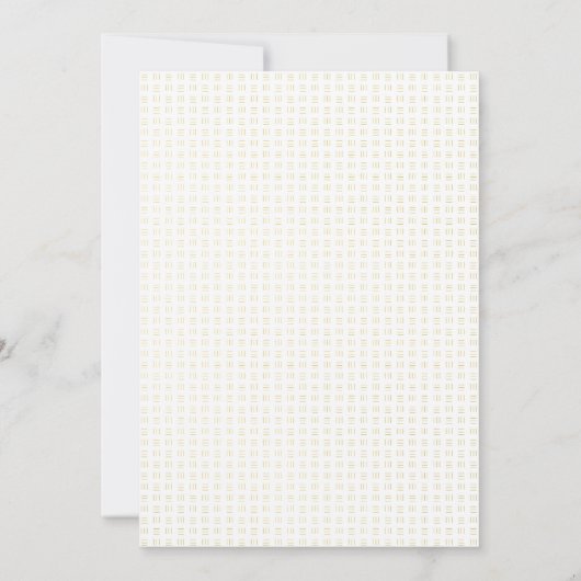 Elegante Faux Gold Palm Bruiloft Kaart (Achterkant)