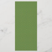 Elegante Faux Gold Palm Bruiloft Menu | Groen (Achterkant)