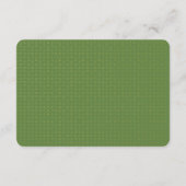 Elegante Faux Gold Palm Tree gastgegevens | Groen Informatiekaartje (Achterkant)