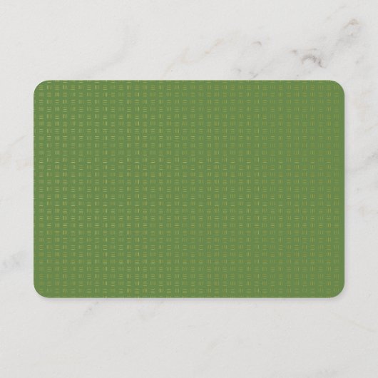 Elegante Faux Gold Palm Tree gastgegevens | Groen Informatiekaartje (Achterkant)