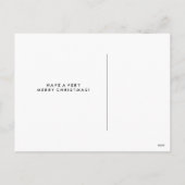 Elegante Faux Gold Typografie | vrolijk kerstfeest Feestdagenkaart (Achterkant)