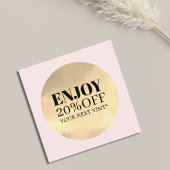 Elegante Faux Golden Roos Salon Coupon