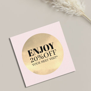 Elegante Faux Golden Roos Salon Coupon