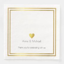 Elegante faux goud liefde bruiloft viering