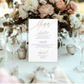 Elegante Faux gouden Folie & witte bruiloft