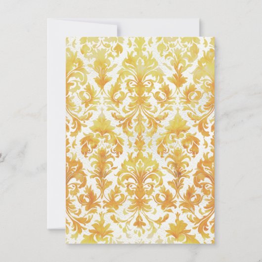 Elegante faux gouden foto koninklijke quinceanera  kaart (Achterkant)