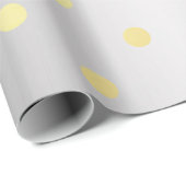 Elegante faux gouden zilveren polka stippen cadeaupapier (Rol Hoek)
