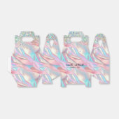 Elegante faux iriserende Folie en glitter bruiloft Bedankdoosjes (Uitgevouwen)