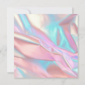 Elegante faux iriserende Folie en glitter bruiloft Kaart (Achterkant)