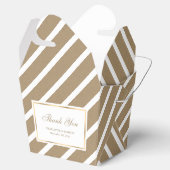 Elegante Faux Kraft Gouden Bruiloft Dank u Bedankdoosjes (Geopend)