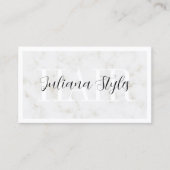 Elegante faux marmeren textuur ingelijst visitekaartje (Voorkant)