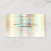 Elegante Faux Metallic Gold Bokeh Event Planner Visitekaartje (Achterkant)