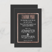 Elegante Faux nam Goud dankt u Kaarten toe (Voorkant / Achterkant)