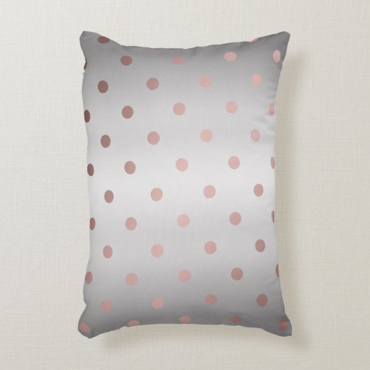 Elegante Faux roos gouden polka stippen Decoratief Kussen (Voorkant(Verticaal))