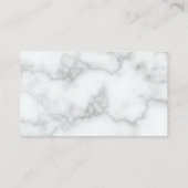 Elegante Faux wit marmer bewegende aankondiging (Achterkant)