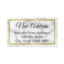 Elegante Faux wit marmer bewegende aankondiging