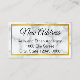 Elegante Faux wit marmer bewegende aankondiging