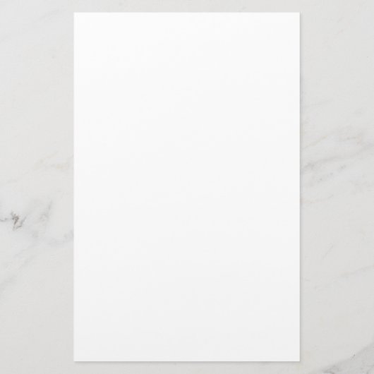 Elegante faux wit marmer uw Logo hier stationer Briefpapier (Achterkant)