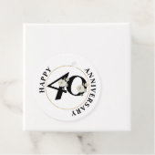 Elegante favorabel etiketten voor 40-jarig jubileu (In situ)