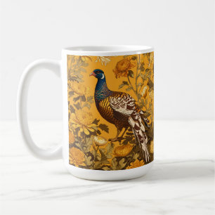 Elegante fazant William Morris geïnspireerd Koffiemok