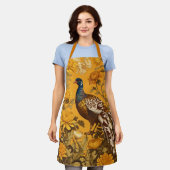 Elegante fazant William Morris geïnspireerd Schort (Gedragen)