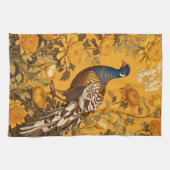 Elegante fazant William Morris geïnspireerd Theedoek (Horizontaal)