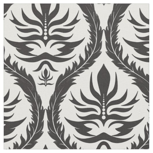 Elegante Feather Damask stof (Close Up)