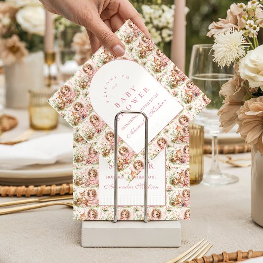 Elegante Fee Baby Shower Servet