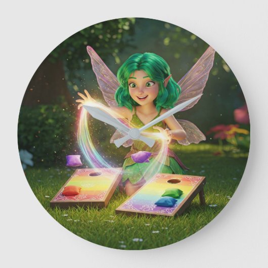 Elegante feeërieke bruiloft douche grote klok (Voorkant)