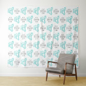 Elegante feest achtergrond step en repeat wandkleed (In Situ (horizontaal))