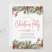 Elegante feestelijke groene feestdag kaart (Voorkant)