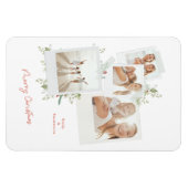 Elegante feestelijke kerst botanische foto album magneet (Horizontaal)