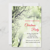 Elegante feestelijke Kerst uitnodiging (Voorkant)