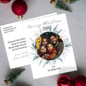 Elegante feestelijke kerstfotokrans feestdagenkaart