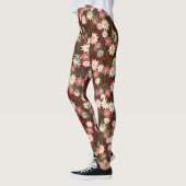 Elegante feestelijke kerstvakantie Poinsettia Leggings (Links)