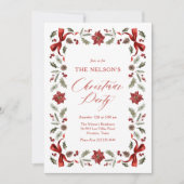 Elegante Feestelijke Uitnodiging van het Kerstmisf (Voorkant)