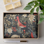Elegante Feestelijke Vogels & Bloemen Kerstmis Dec Tissuepapier (Geschenk)