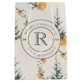 Elegante feestelijke warme winterse Waterverf mono Medium Cadeauzakje