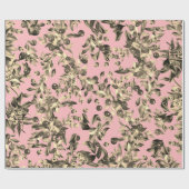 Elegante feestelijke Waterverf Gold Beige Berries  Cadeaupapier (Vlak)