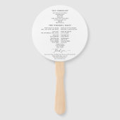 Elegante feestelijke winter evergreen bruiloft pro handwaaier (Achterkant)