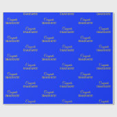 Elegante felicitaties Afstuderen! Grote print goud Cadeaupapier (Vlak)