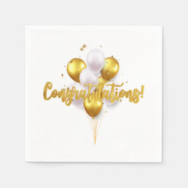 Elegante felicitaties servet