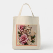 "Elegante Feral Charm" Tote Bag (Achterkant)