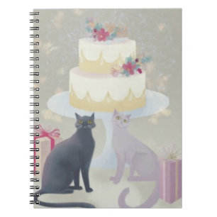 Elegante Festieve Kattenviering Notitieboek