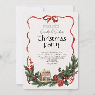 Elegante Festieve Kerstfeest Uitnodiging
